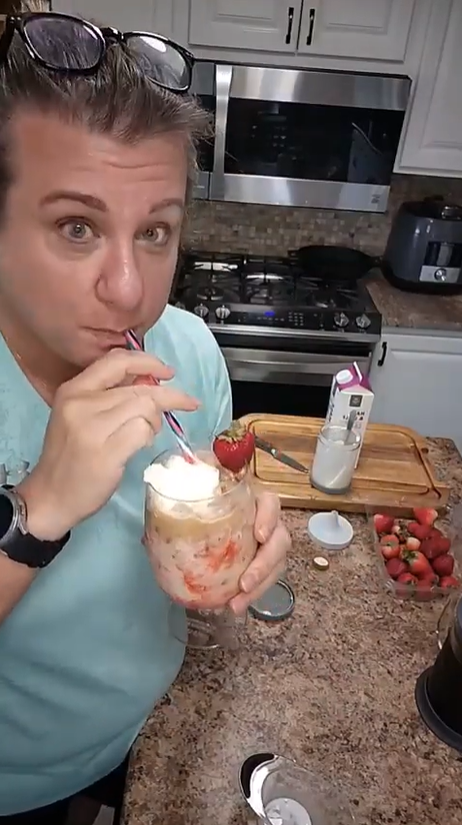 Strawberry White Chocolate Latte